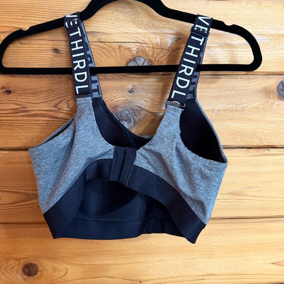 ThirdLove Grey Black Sports Bra 34E - Picture 3 of 3